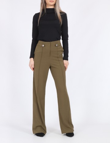 Pantaloni Jacqueline de Yong, verde