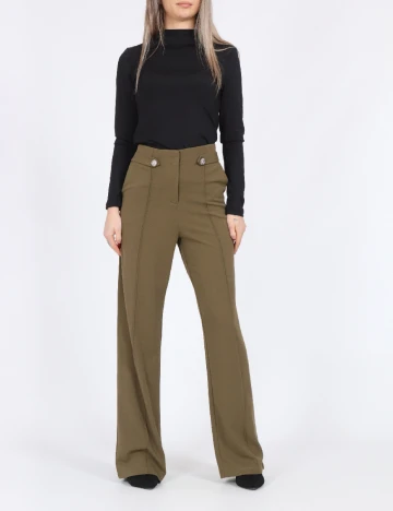 Pantaloni Jacqueline de Yong, verde