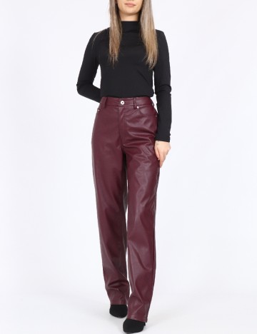Pantaloni Only, visiniu