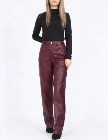 Pantaloni Only, visiniu