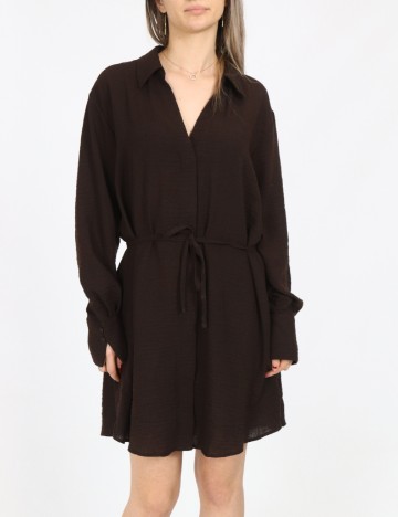 Rochie scurta Vero Moda, maro inchis
