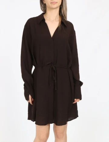 Rochie scurta Vero Moda, maro inchis