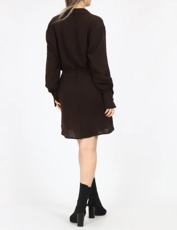 Rochie scurta Vero Moda, maro inchis