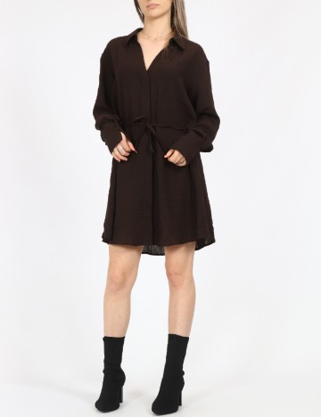 Rochie scurta Vero Moda, maro inchis