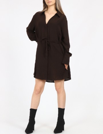 Rochie scurta Vero Moda, maro inchis
