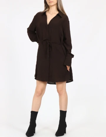 Rochie scurta Vero Moda, maro inchis