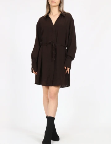 Rochie scurta Vero Moda, maro inchis