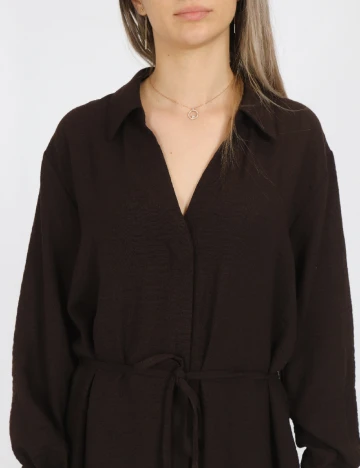 Rochie scurta Vero Moda, maro inchis