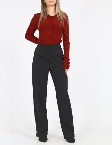 Pantaloni Jacqueline de Yong, negru