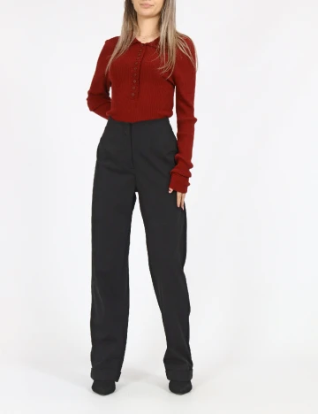 Pantaloni Jacqueline de Yong, negru