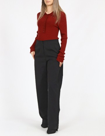 Pantaloni Jacqueline de Yong, negru