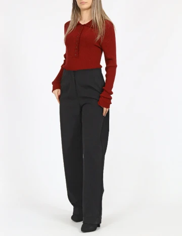 Pantaloni Jacqueline de Yong, negru