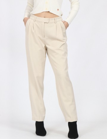 Pantaloni Only, crem