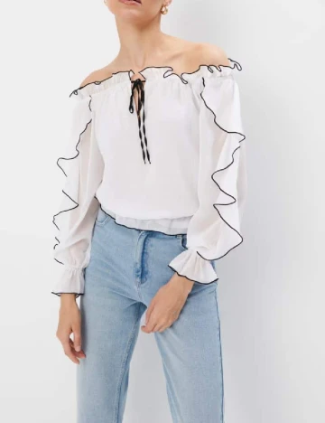 Bluza Mohito, alb Alb