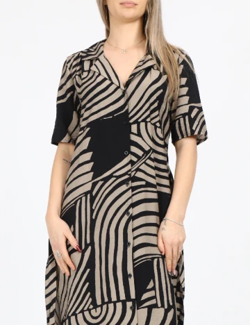 Rochie medie Jacqueline de Yong, negru/maro Negru