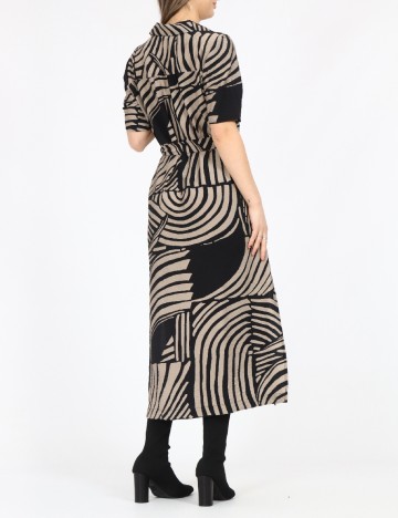 Rochie medie Jacqueline de Yong, negru/maro