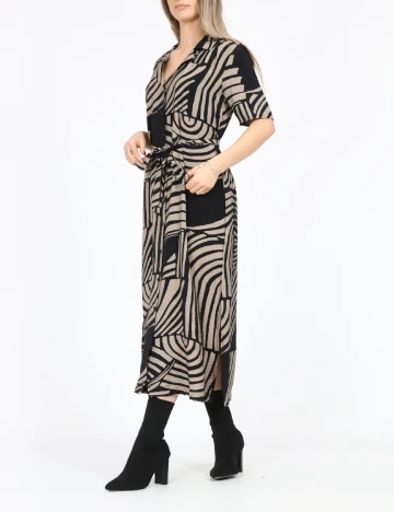 Rochie medie Jacqueline de Yong, negru/maro Negru