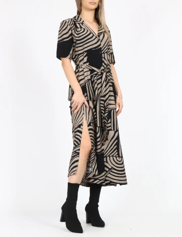 Rochie medie Jacqueline de Yong, negru/maro Negru