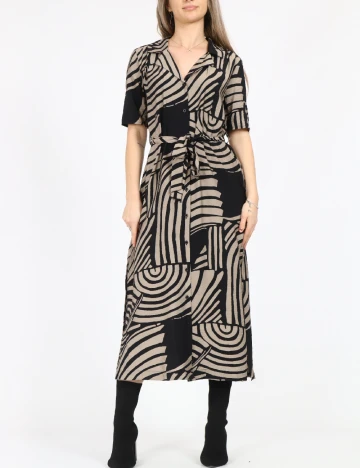 Rochie medie Jacqueline de Yong, negru/maro Negru