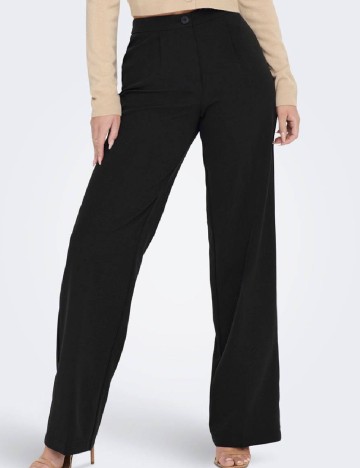 
						Pantaloni Only, negru