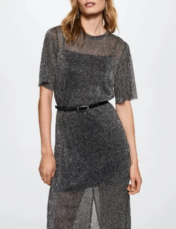 Rochie lunga Mango, gri