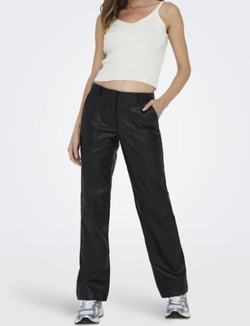 
						Pantaloni Only, negru