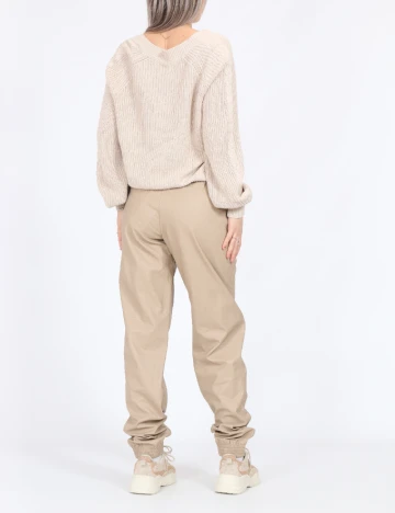 Pantaloni Only, crem