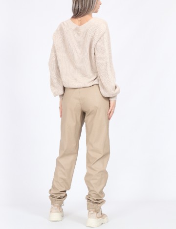 Pantaloni Only, crem