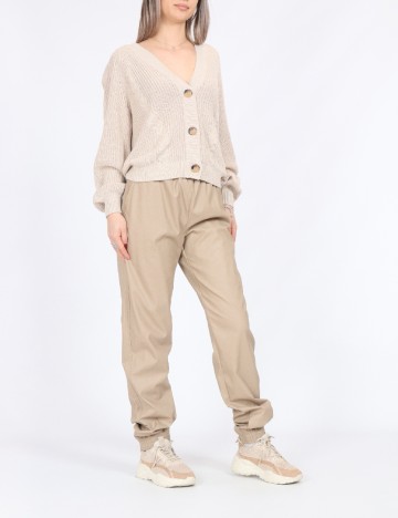 Pantaloni Only, crem