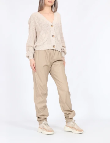 Pantaloni Only, crem