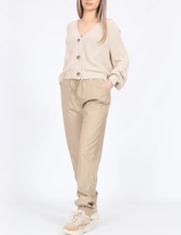Pantaloni Only, crem