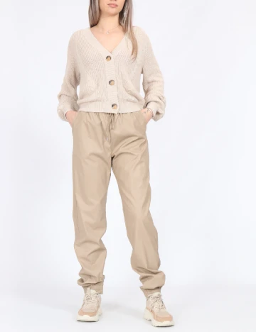 Pantaloni Only, crem