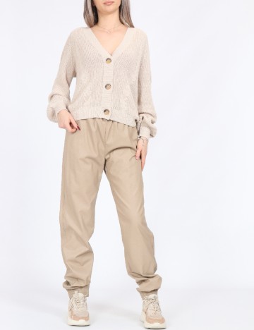 Pantaloni Only, crem