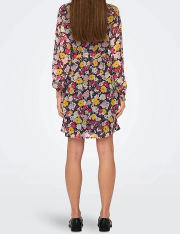 Rochie scurta Jacqueline de Yong, floral print Floral print