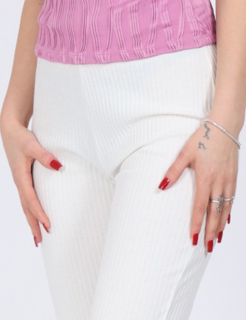 Pantaloni Only, alb