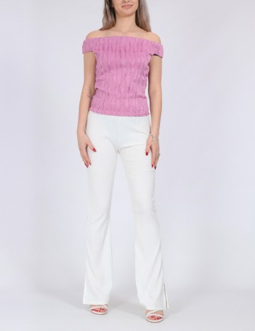 
						Pantaloni Only, alb