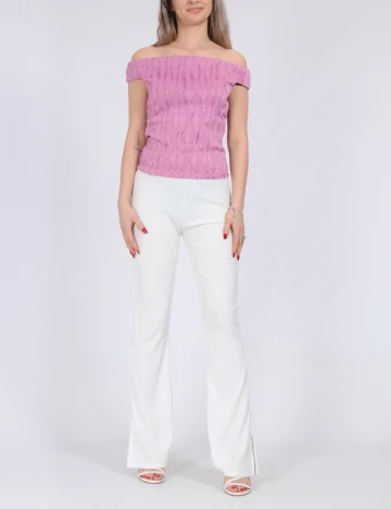 Pantaloni Only, alb