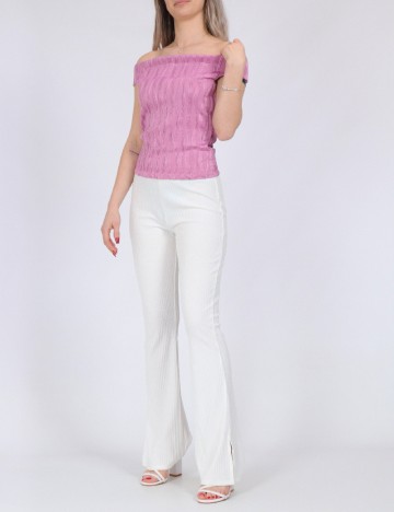 Pantaloni Only, alb