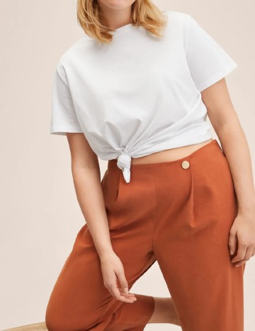 Pantaloni Mango Violeta, maro