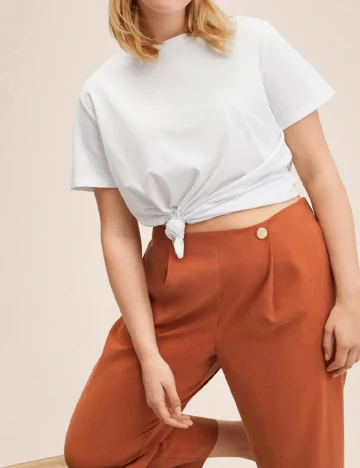Pantaloni Mango Violeta, maro