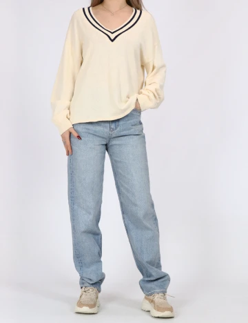 Bluza Pieces, crem