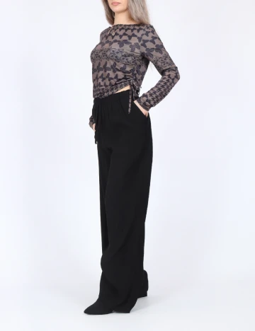 Pantaloni Pieces, negru
