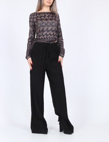 
						Pantaloni Pieces, negru