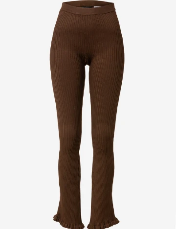 Pantaloni Pieces, maro