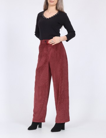Pantaloni Only, visiniu