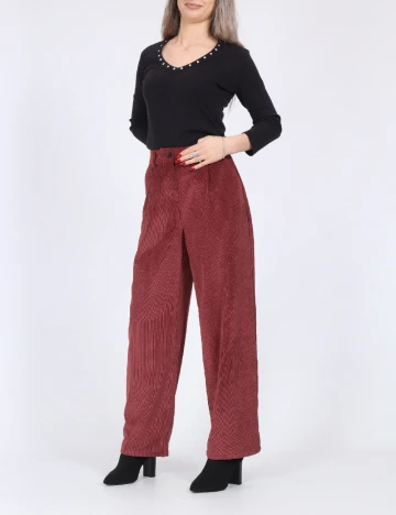 Pantaloni Only, visiniu