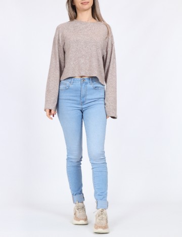 Bluza Pieces, maro