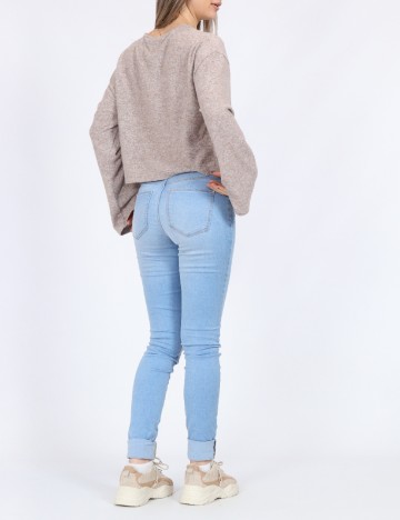 Bluza Pieces, maro