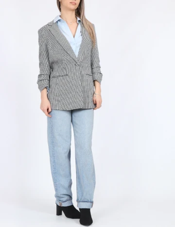 Sacou Only, alb/negru Negru