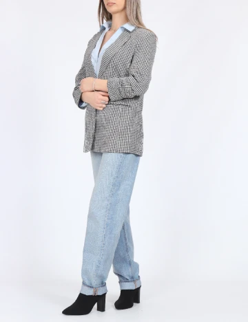 Sacou Only, alb/negru Negru